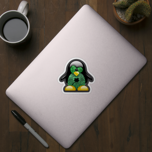 Linux Tux by cryptogeek